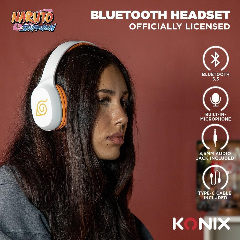 Casque audio Bluetooth 5.3 Naruto Shippuden motif Naruto – Image 2
