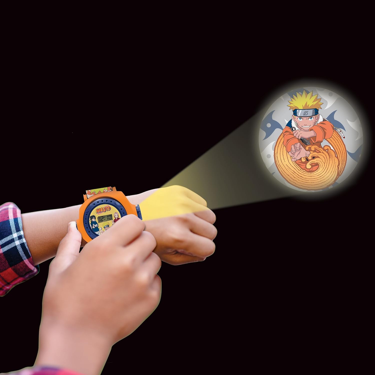 Montre digitale Naruto avec projecteur d'images et bracelet ajustable – Image 3