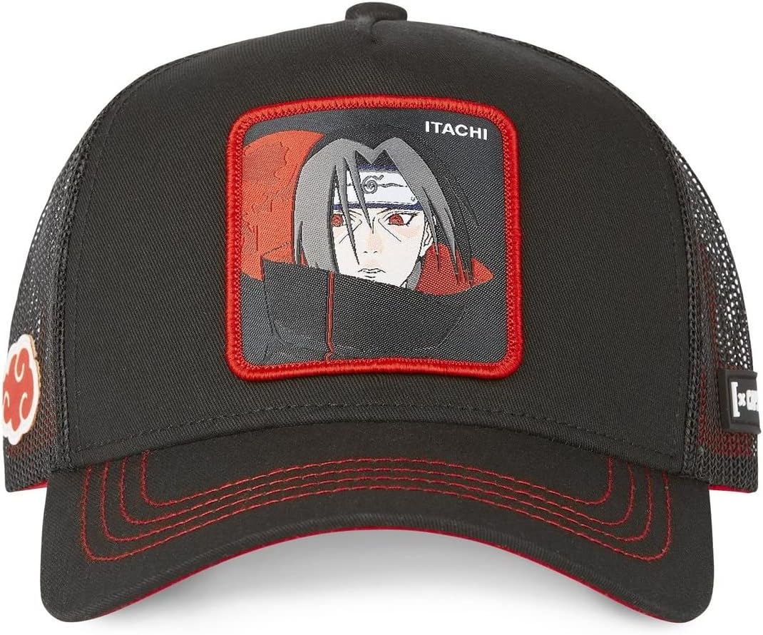 Casquette trucker noire Itachi de Naruto par Capslab – Image 2