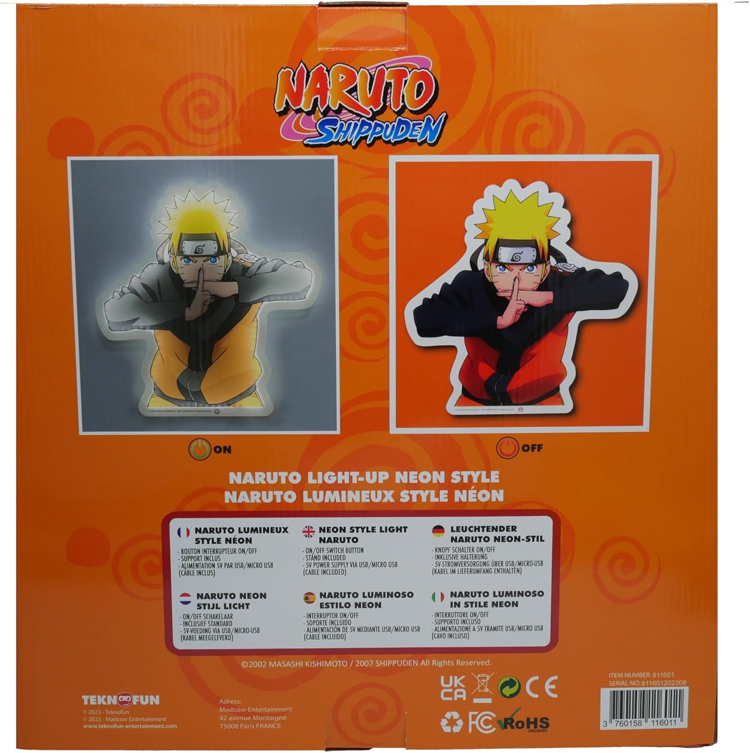 Lampe murale LED Naruto Shippuden 40 cm avec 2 supports – Image 4