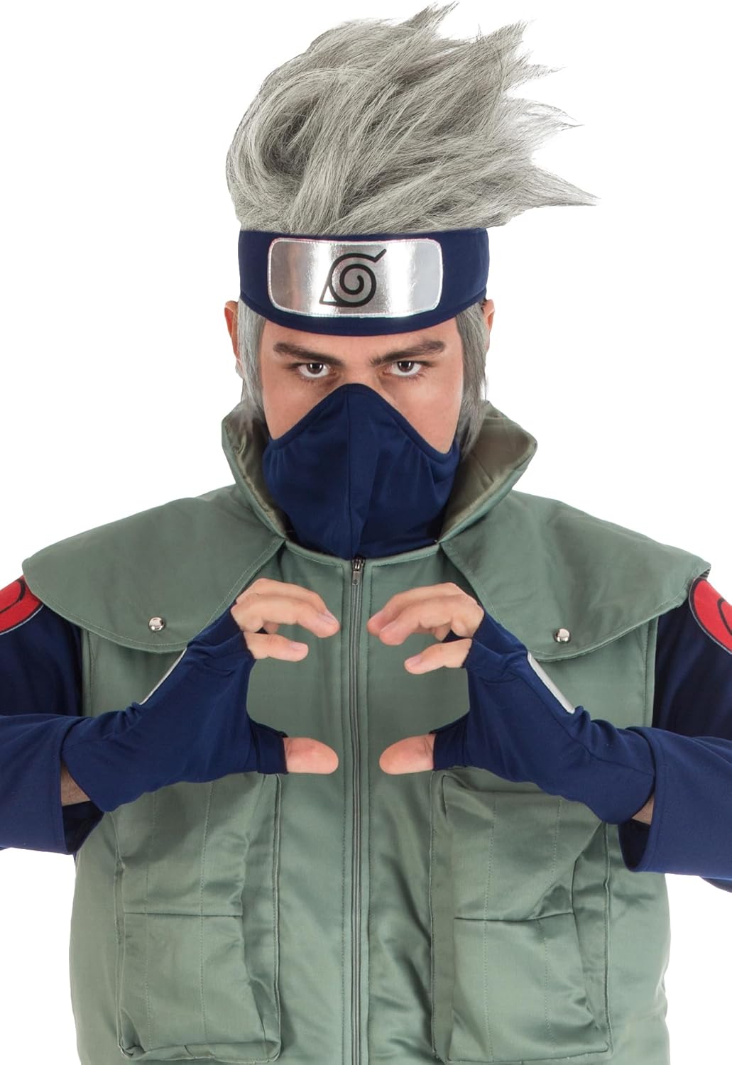 Perruque grise argentée Kakashi Hatake pour homme, cosplay Naruto – Image 2