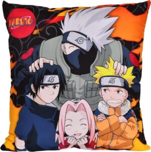 Coussin Naruto Équipe 7 motif Konoha 40 x 40