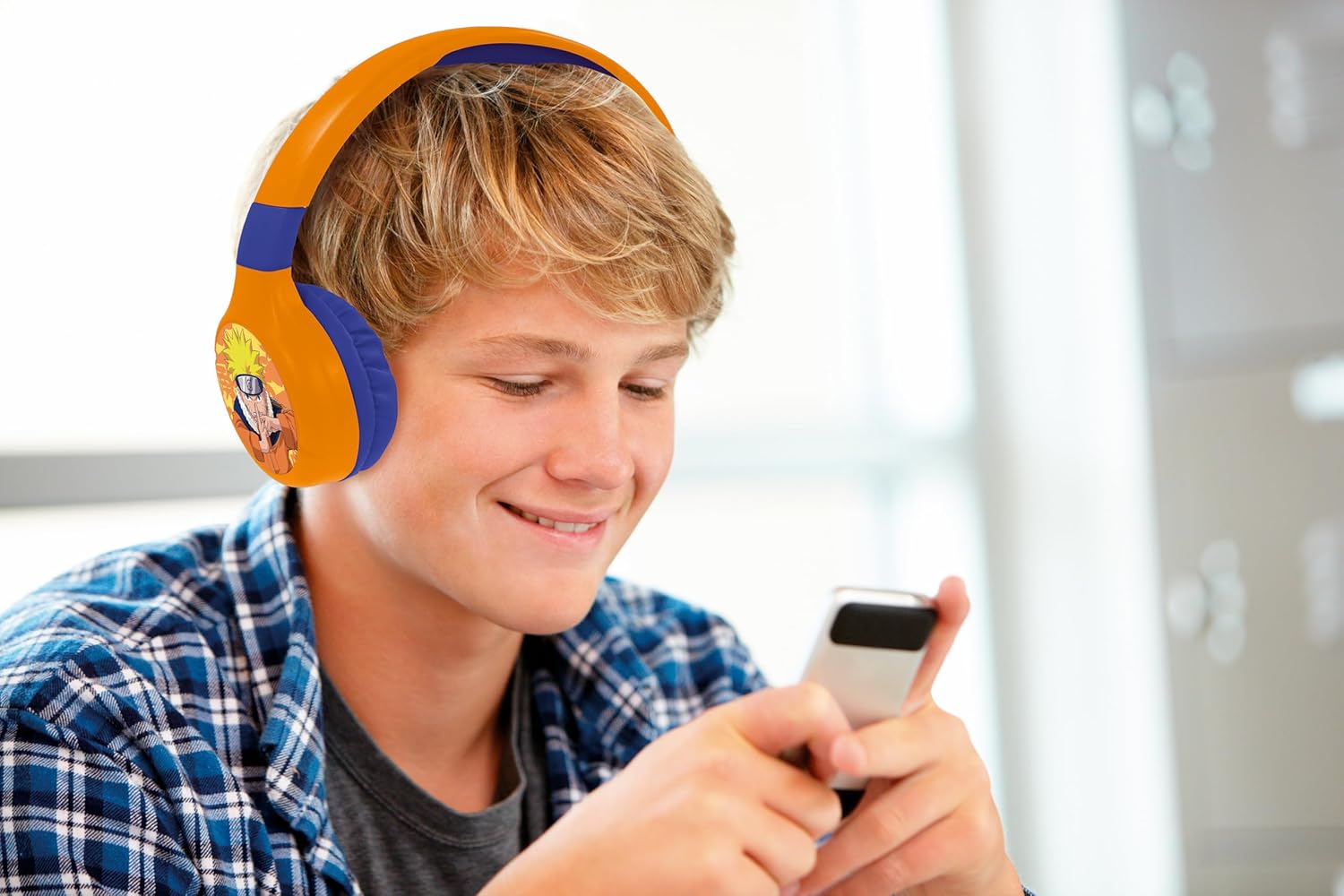 Casque audio Naruto Lexibook 2-en-1 Bluetooth 5.3 et filaire avec micro – Image 3
