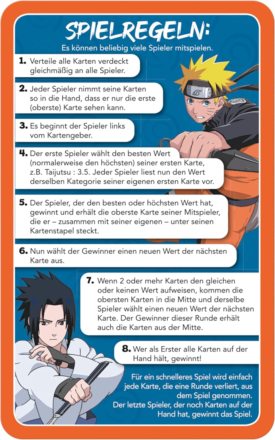 Naruto Top Trumps Collectables, jeu de cartes Winning Moves avec 30 personnages – Image 4