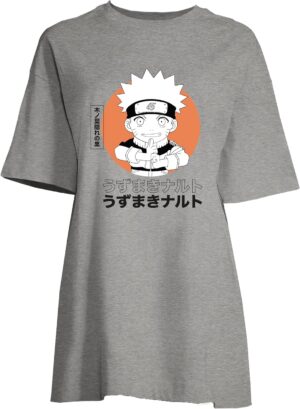 Chemise de nuit femme Naruto à col rond