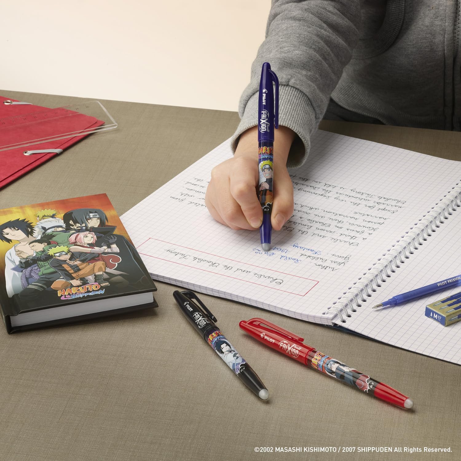 Stylo effaçable FriXion Ball bleu rechargeable Naruto Shippuden – Image 4