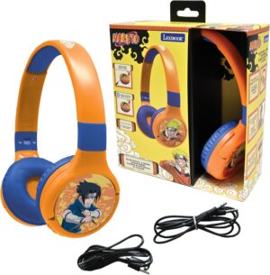 Casque audio Naruto Lexibook 2-en-1 Bluetooth 5.3 et filaire avec micro