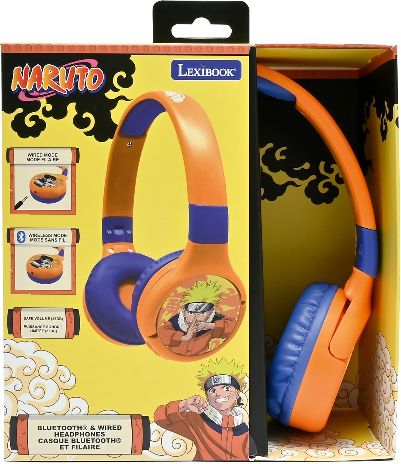 Casque audio Naruto Lexibook 2-en-1 Bluetooth 5.3 et filaire avec micro – Image 5