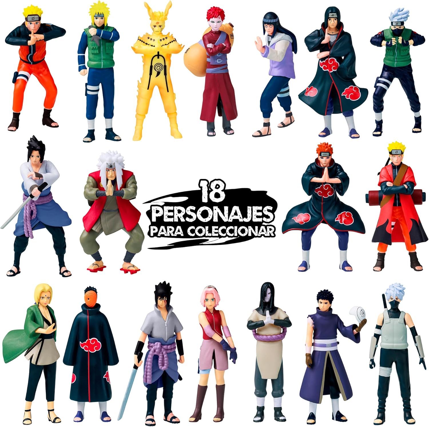 Naruto Shippuden lot de 8 figurines cachées édition spéciale 7 cm – Image 3