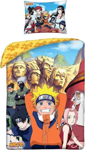 Parure de lit Naruto Shippuden 100% coton, 140 x 200