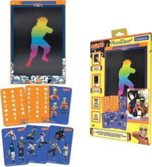 Ardoise magique Naruto Lexibook avec écran 28 cm et 6 pochoirs