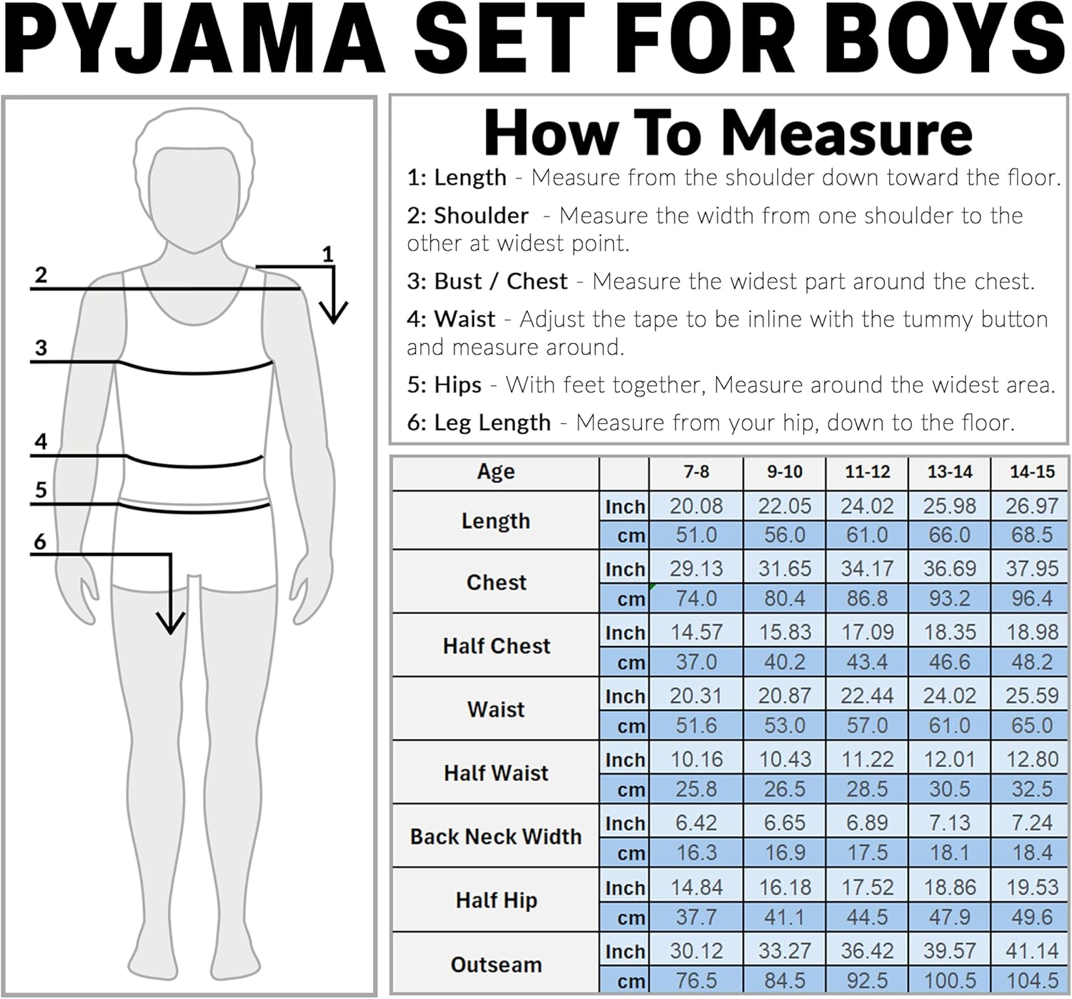 Pyjama enfant Naruto imprimé avec haut long manche et pantalon – Image 6