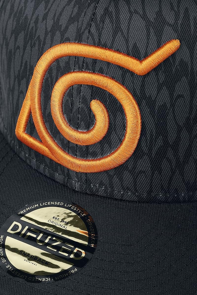 Casquette snapback noire à badge Naruto Shippuden en 100% coton – Image 4