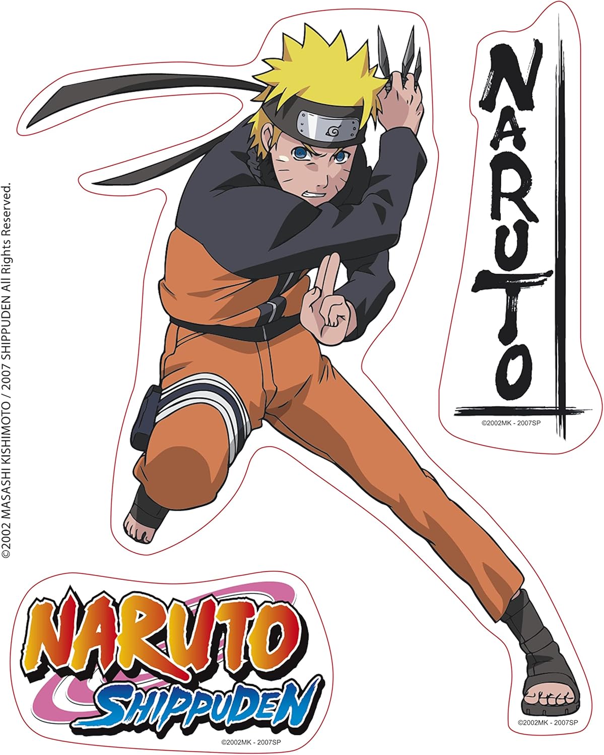 Stickers Naruto et Jiraiya SHP 16x11cm ABYstyle – Image 2