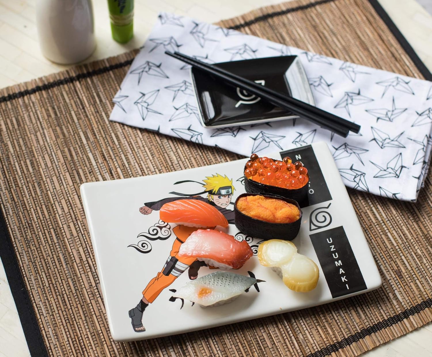 Ensemble à sushi Naruto Shippuden en céramique durable 215667 – Image 5