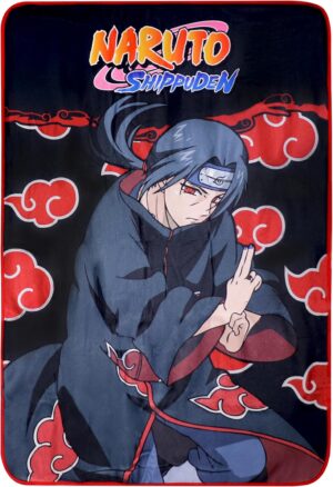 Couverture polaire Naruto Itachi 100 x 150 cm pour canapé ou lit