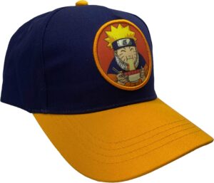 Casquette Naruto Uzumaki Ichiraku bleu-orange, taille unique