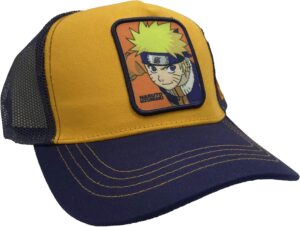 Naruto Casquette baseball bleu orange Village caché de la Feuille taille unique