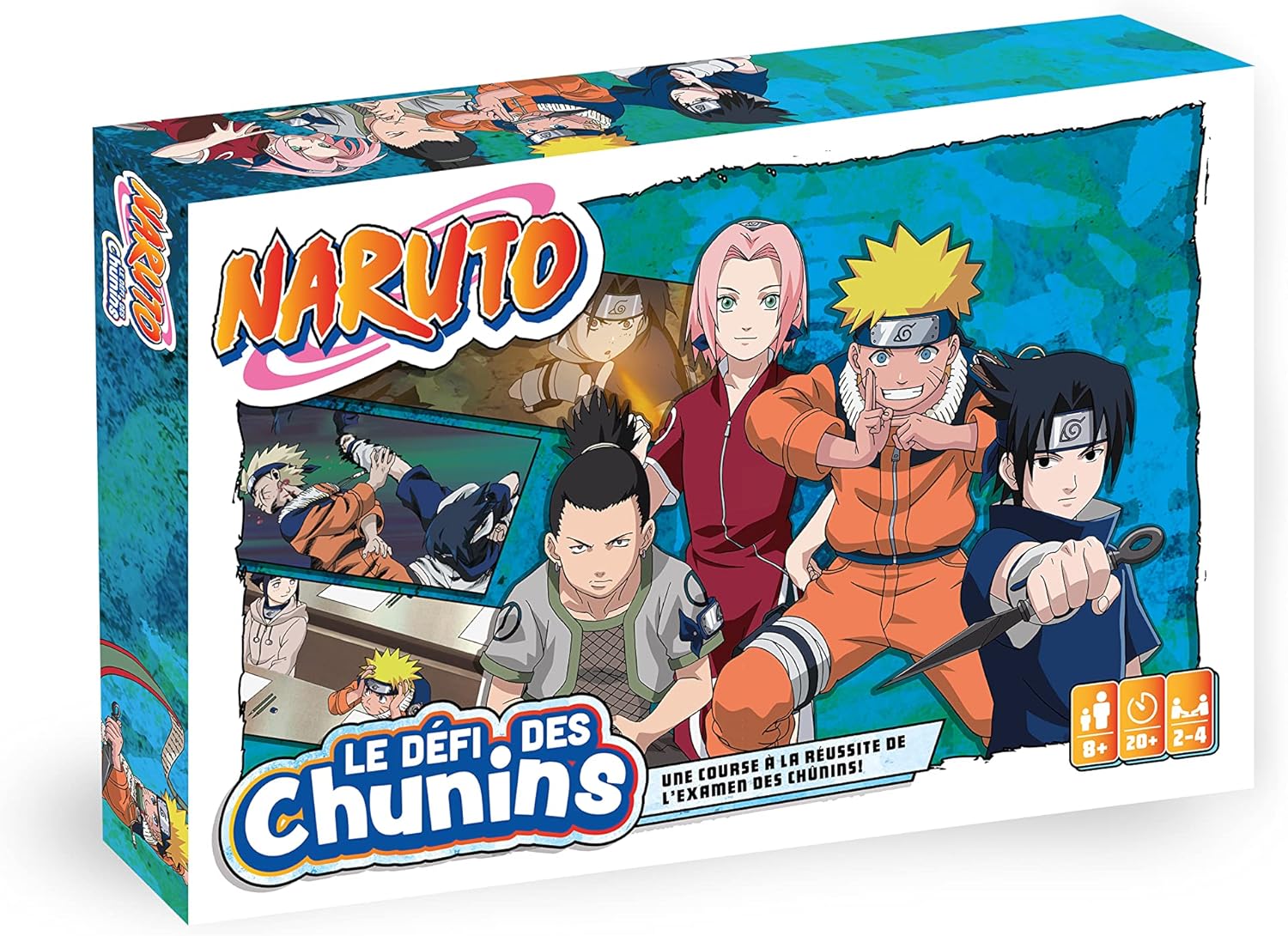 Jeu Naruto Le défi des Chunins, plateau familial 2 à 4 joueurs dès 8 ans
