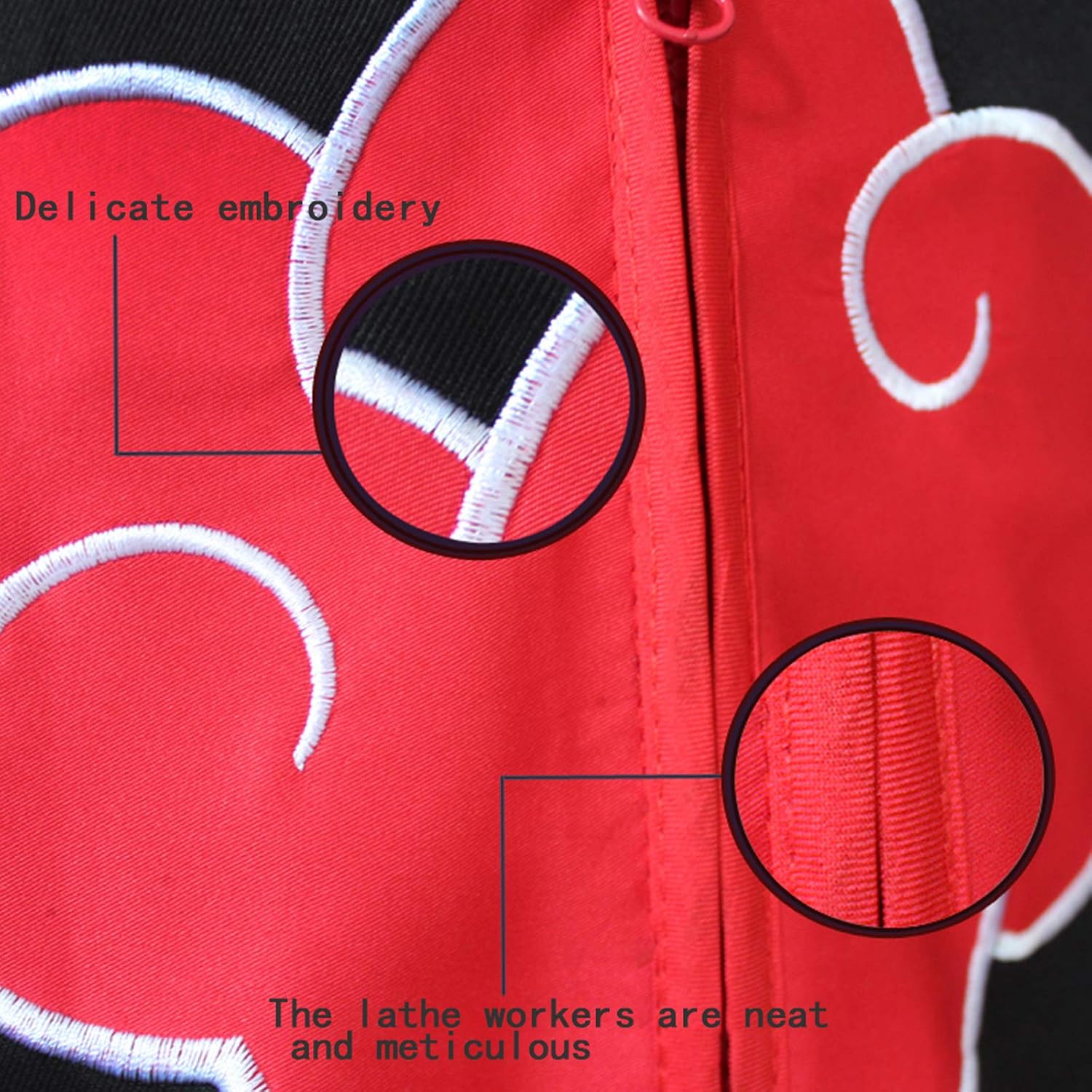 Costume Akatsuki Naruto Itachi avec accessoires, taille XS – Image 6