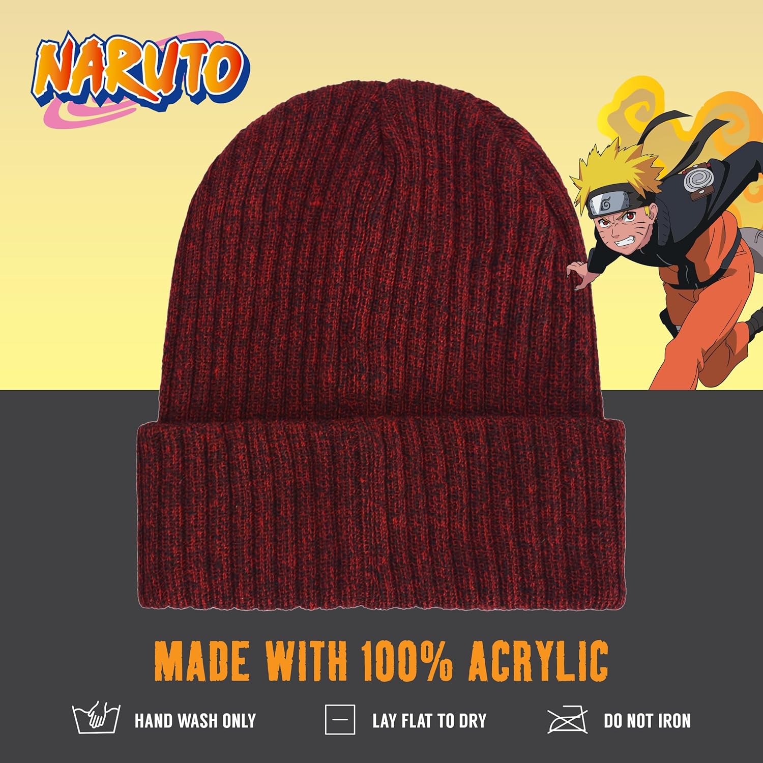 Bonnet Naruto Akatsuki multicolore taille unique mixte – Image 5
