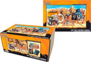Coffret cadeau Naruto Shippuden avec mug, Acryl® et cartes postales Naruto