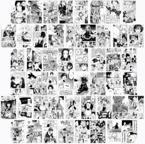 Lot de 50 affiches Naruto multicolores 10,2 x 15,2