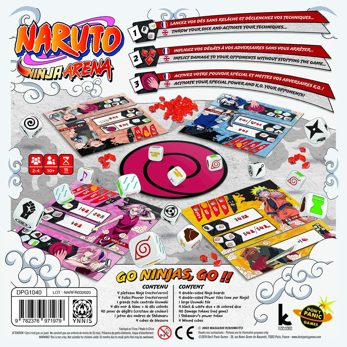 Naruto Ninja Arena, jeu de société 2 à 4 joueurs – Image 2