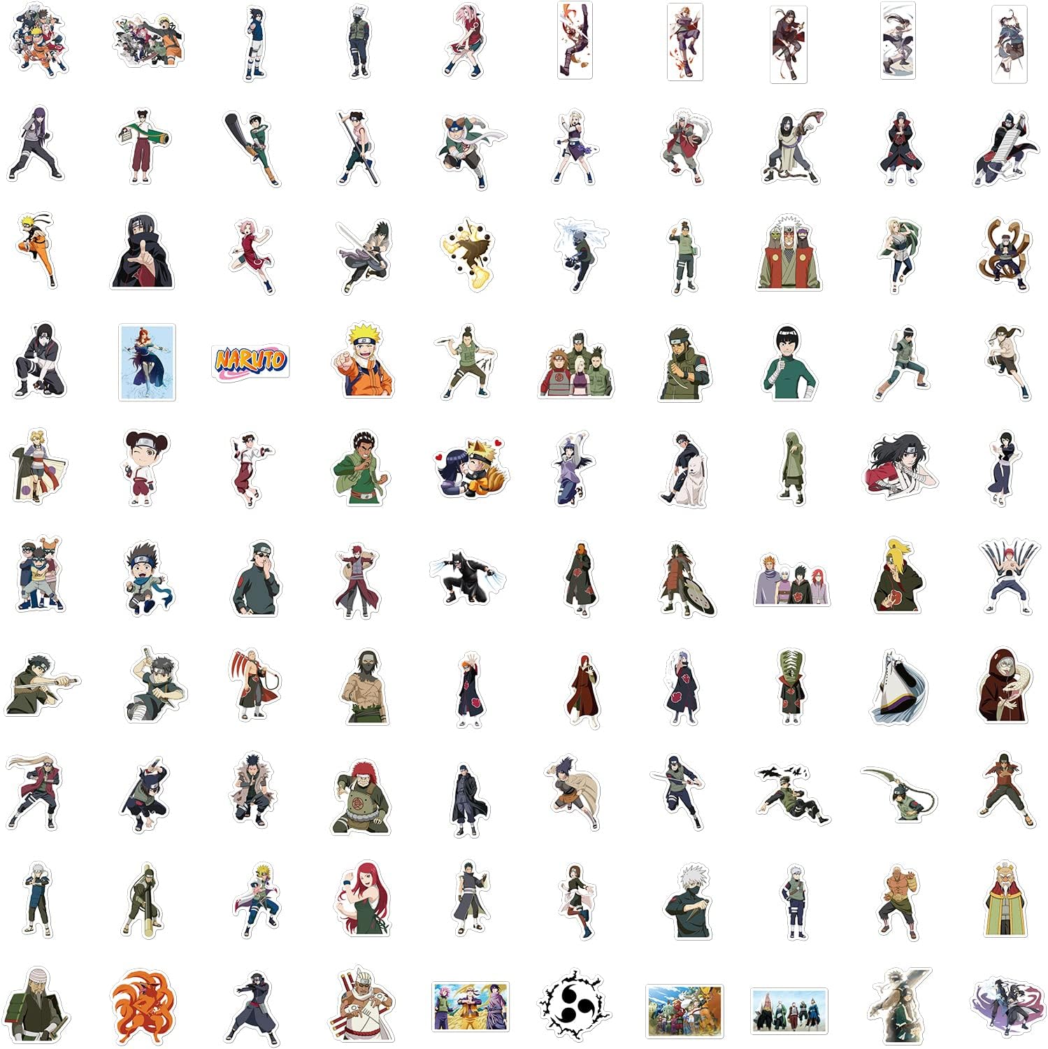 Autocollants Naruto en vinyle imperméables, lot de 100 – Image 6