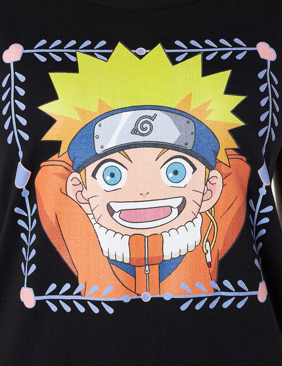 T-shirt femme Naruto noir Happy Valentine's Day WONARUTTS059 – Image 4