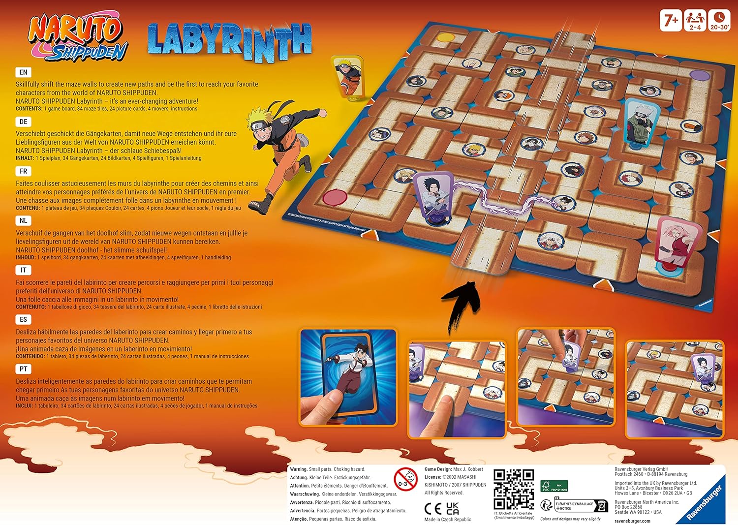 Labyrinthe Naruto Ravensburger, jeu de société dès 7 ans – Image 5