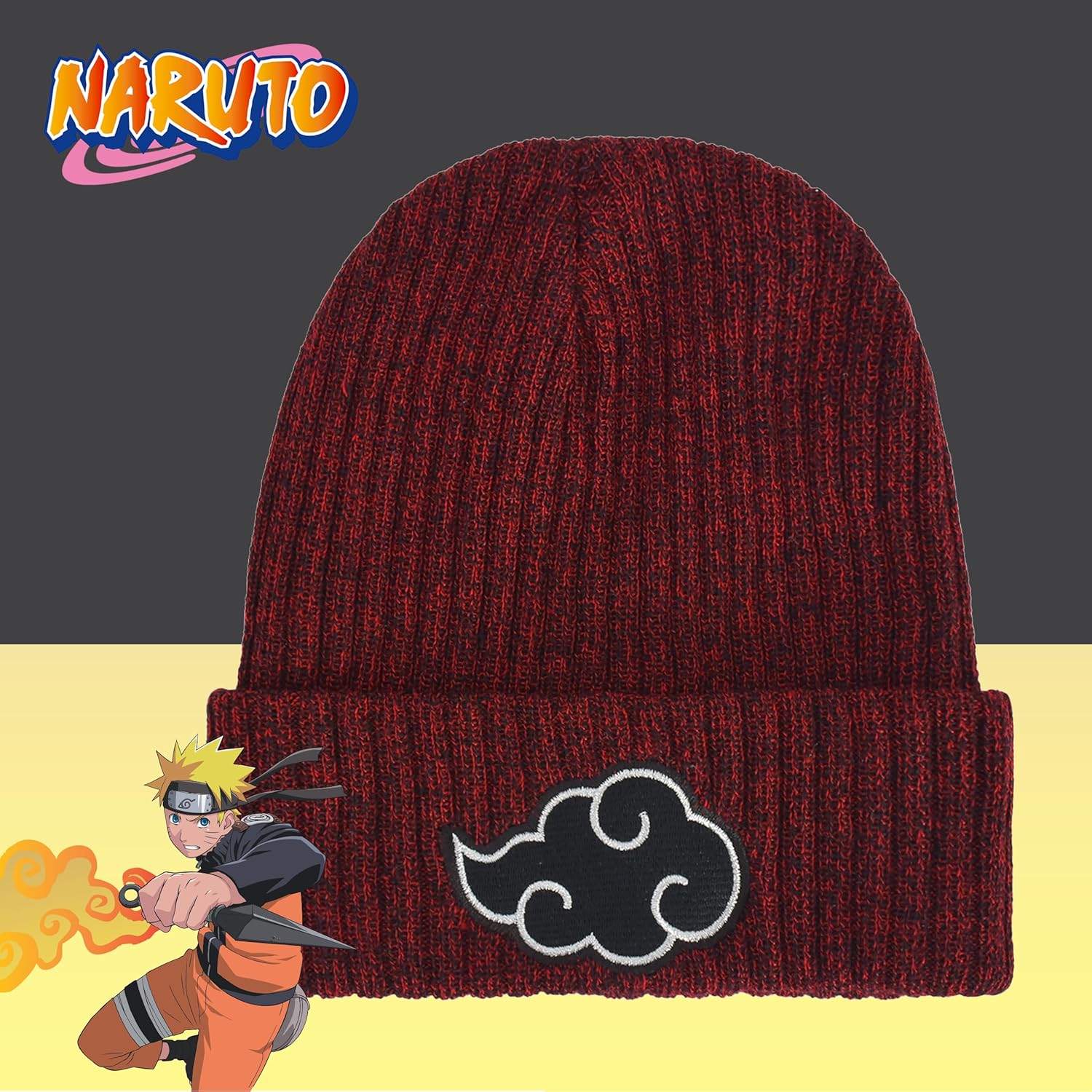 Bonnet Naruto Akatsuki multicolore taille unique mixte – Image 6