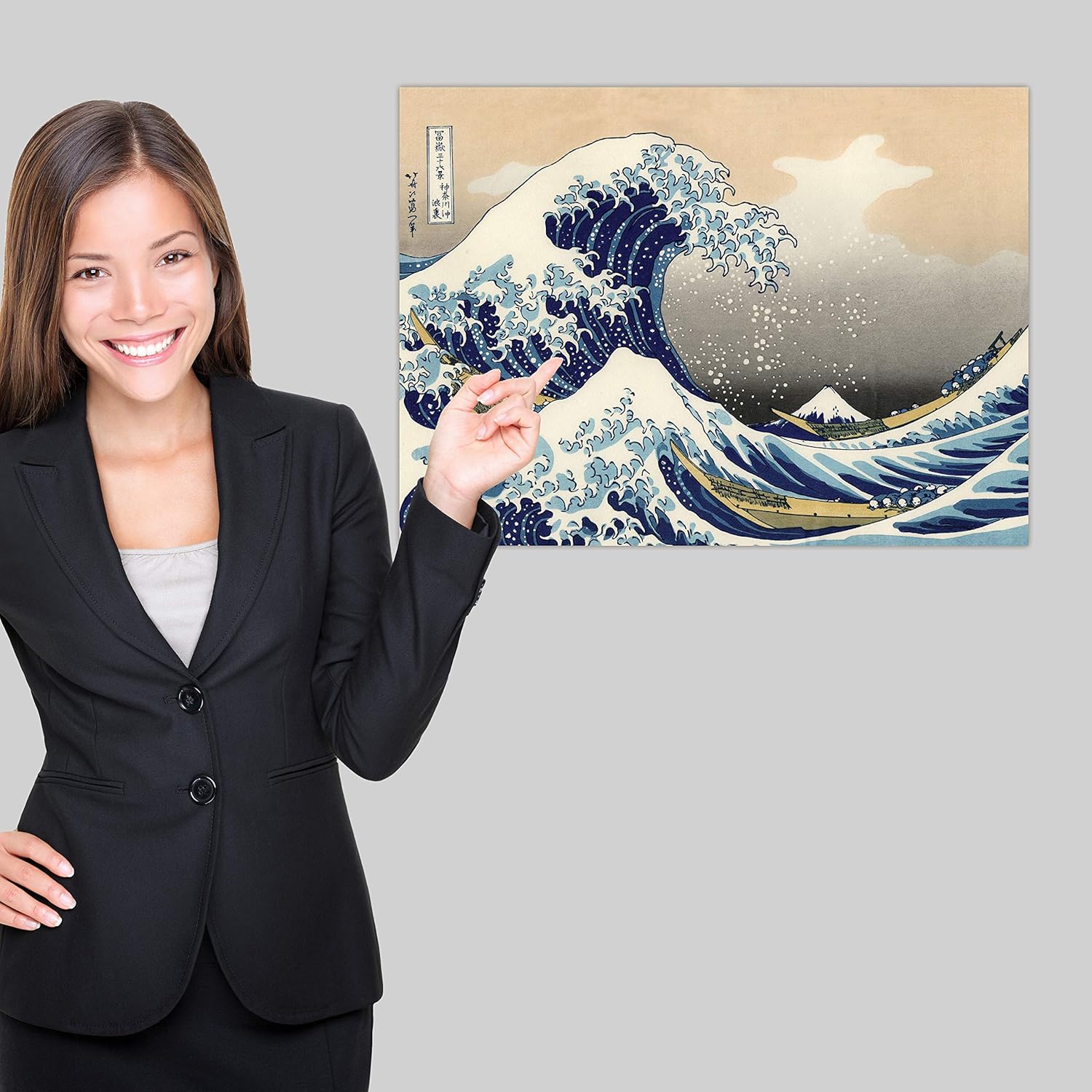 Naruto, lot de 2 affiches japonaises laminées Hokusai et Hiroshige 45,7 x 61 cm – Image 6