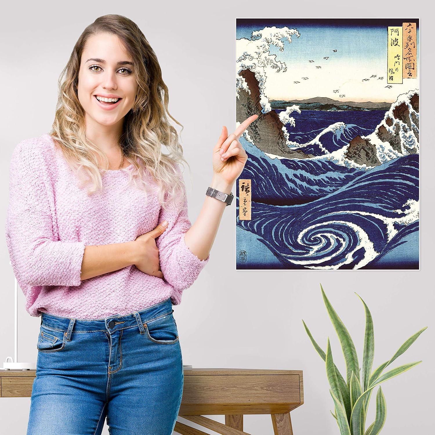 Naruto, lot de 2 affiches japonaises laminées Hokusai et Hiroshige 45,7 x 61 cm – Image 7