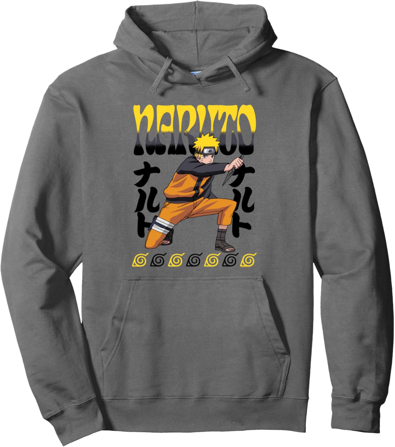 Sweat à capuche Naruto Shippuden, Naruto Uzumaki à genoux