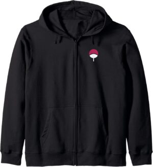 Sweat à capuche Naruto Shippuden Sasuke Uchiha recto verso
