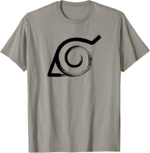 T-shirt Village anti-feuille Naruto Shippuden, fit Femme ou Homme