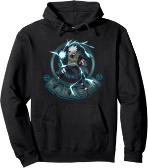 Sweat à capuche Kakashi Naruto Shippuden cercle d'éclairage