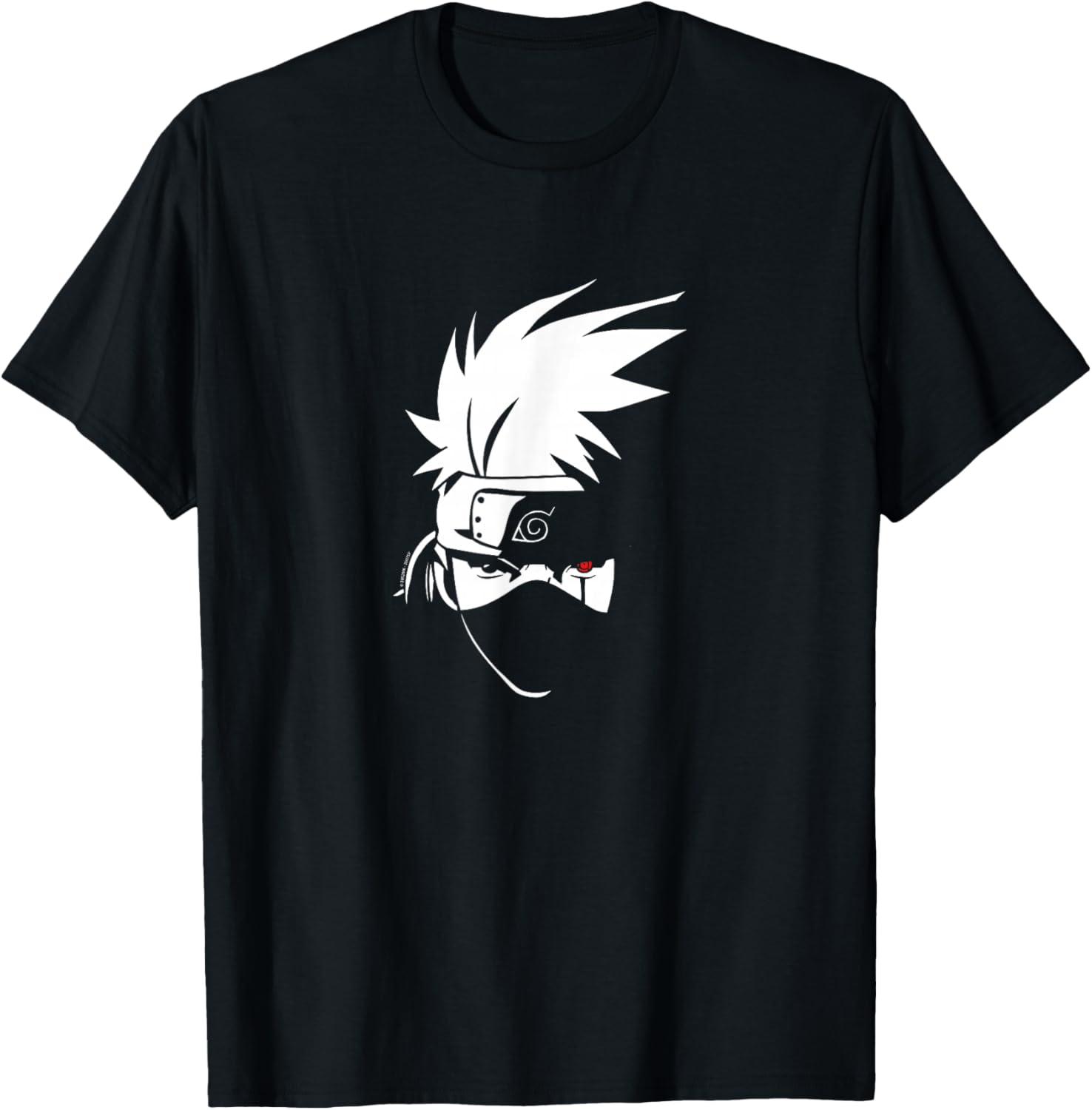 T-shirt Kakashi Head Naruto Shippuden pour Femme et Fille