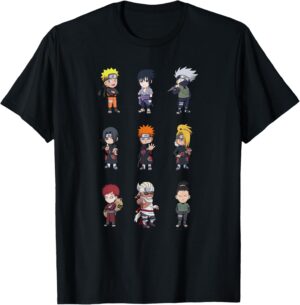 T-shirt déformé Naruto Shippuden, 9 vers le haut