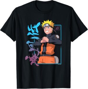 T-shirt Naruto Shippuden à kanji pour Femme et Fille