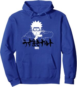 Sweat à capuche Naruto Shippuden Naruto Jutsu avec kanji