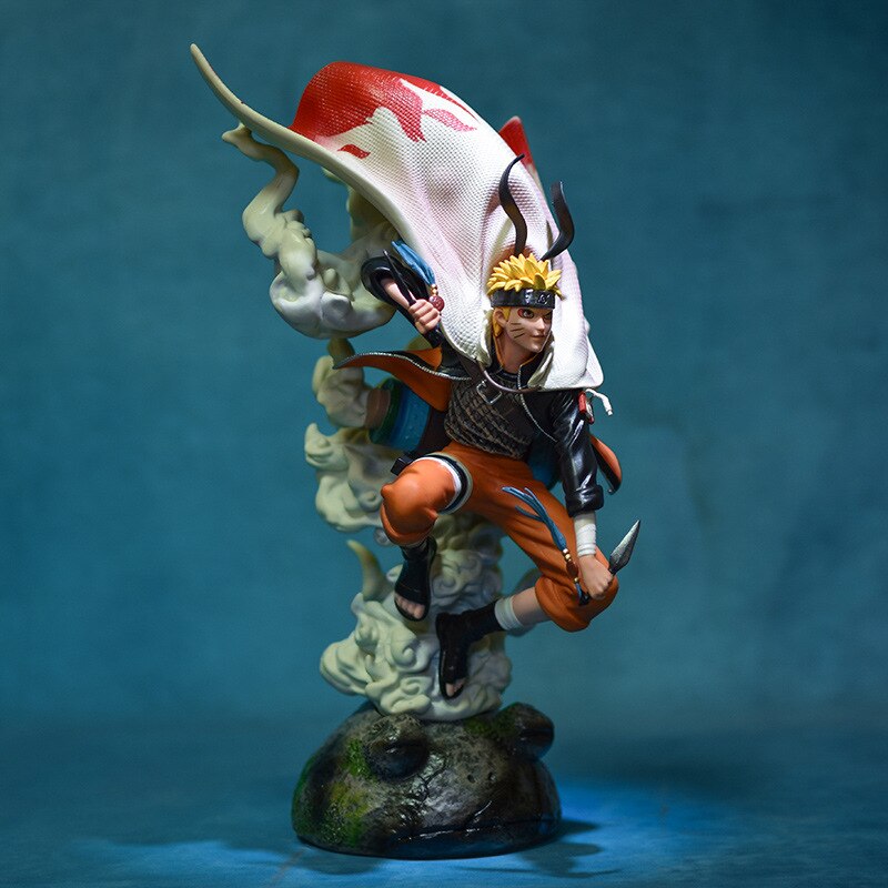 Figurine Naruto Uzumaki et Uchiha Sasuke sur socle, 33 cm – Image 2