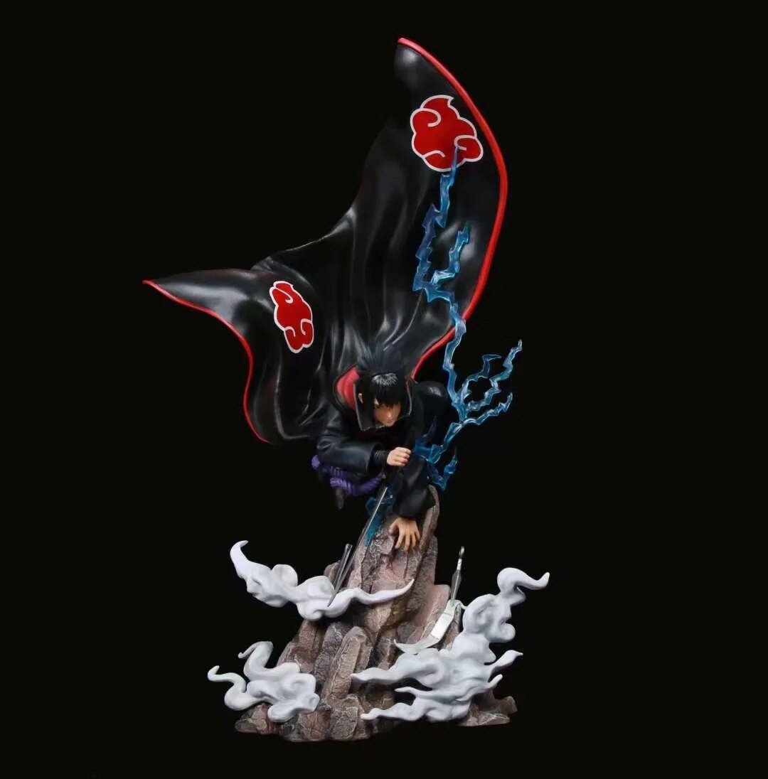 Figurine Naruto Uzumaki et Uchiha Sasuke sur socle, 33 cm – Image 3