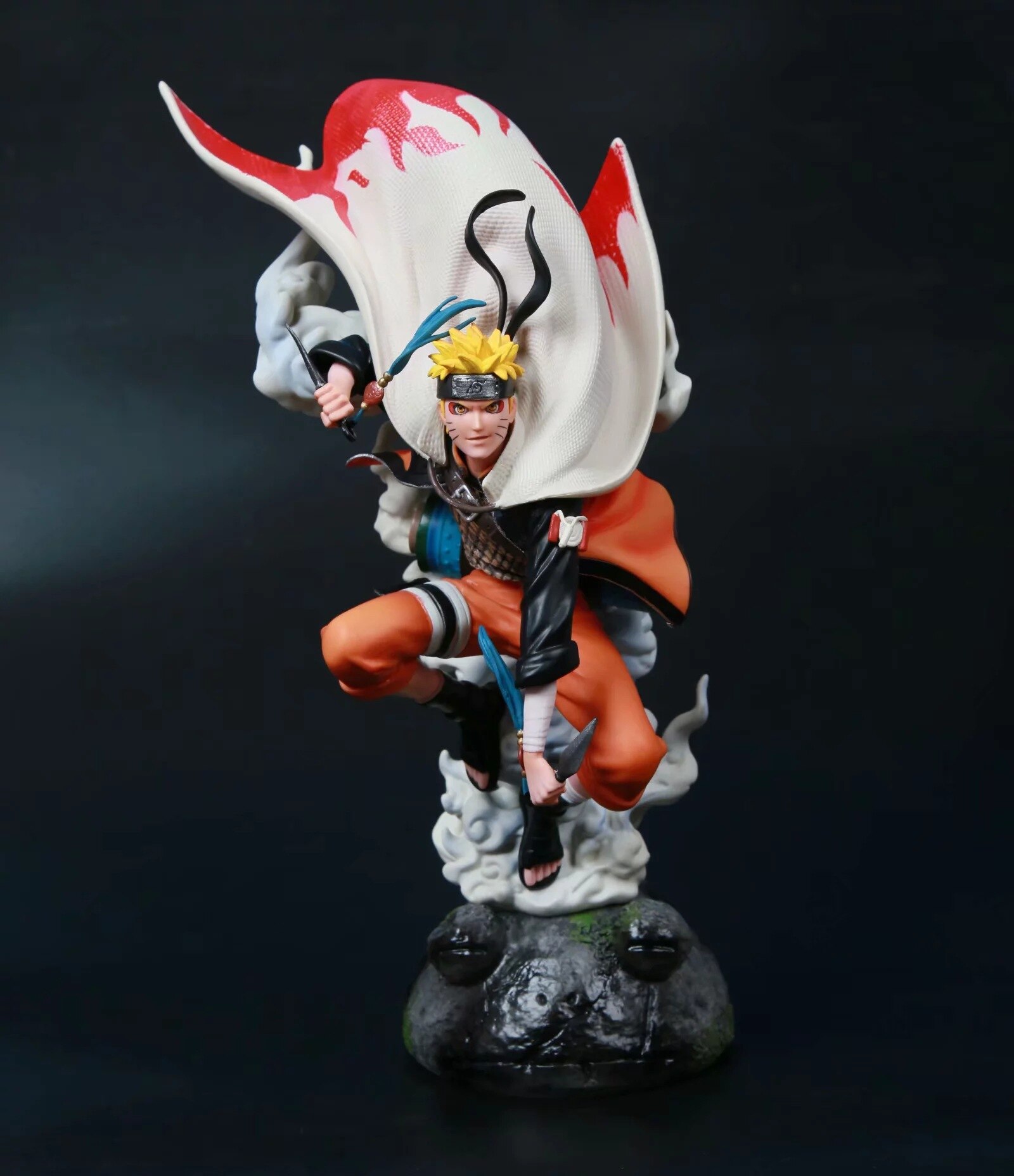 Figurine Naruto Uzumaki et Uchiha Sasuke sur socle, 33 cm – Image 5