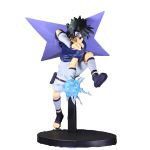 Figurine Naruto de Sasuke Uchiha en posture d’action