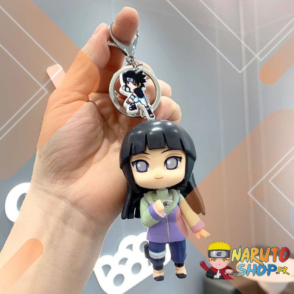 Porte-clés Naruto Hinata en PVC Plastique