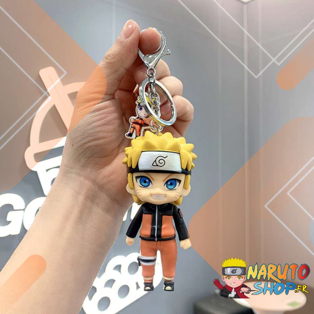 Porte-clés Naruto Uzumaki en PVC Plastique