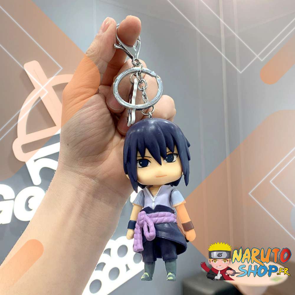 Porte-clés Sasuke Uchiwa Naruto en PVC Plastique