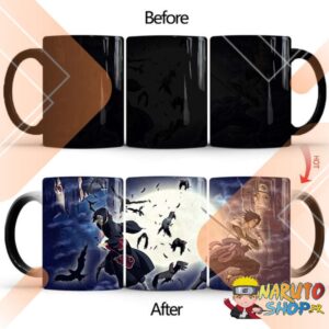 Mug Naruto face-à-face Itachi et Sasuke